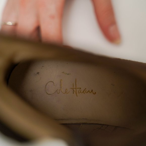 Cole Haan "Rea Short Boot" Dark Chocolate Suede - Picture 8 of 11